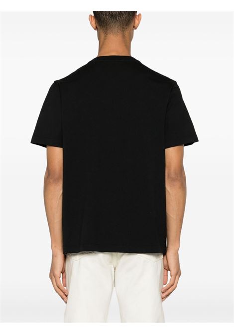 T-shirt con applicazione in nero - uomo MAISON KITSUNÉ | MM00125KJ0008P199